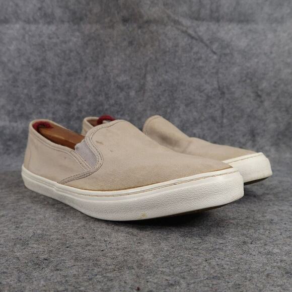 Old Navy Shoes Womens 7 Sneakers Slip On Casual Canvas Flats Comfort Taupe 1994 - Picture 1 of 12